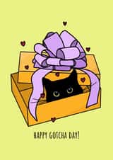 Happy Gotcha Day Card created by The Modest Lobster