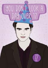 Twilight Saga Edward Cullen Birthday Card created by The Pug Cartel