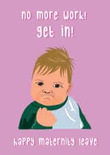 Happy Maternity Leave Card 1000 created by @Laura Lonsdale Designs