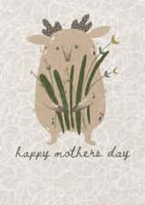 Happy Mothers Day Card (Featuring a Cute Little Character) created by nook.