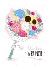 Thanks a Bunch - Bouquet of flowers Card created by la la la Designs