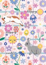 Bunnies & Eggs Hoppy Easter card created by Carly Watts