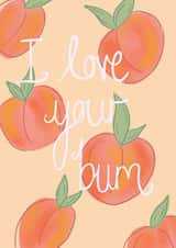 Cheeky Peach Anniversary Card created by CardsbyAliceUK