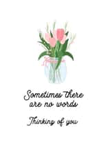 Thinking of you floral card created by tea please