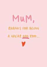 Father's Day Card for Mum created by Sweetlove Press