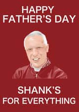 Liverpool Shanks Fathers Day Card created by Ped Designs 