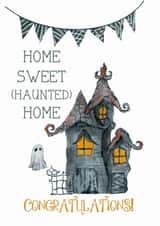 Cute Gothic Ghost Congratulations in Your New Home Card created by Occasional Occasions
