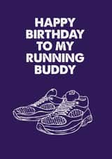 Happy Birthday Running Buddy created by MOJO Creative Studio