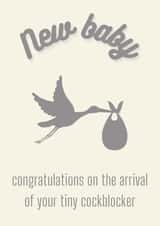 Cockblocker new baby card created by OnlyPans