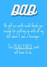 Thank you Dad card created by OnlyPans