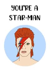 You're A Star-Man created by The Dapper Dog Card Co