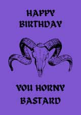 Horny bastard birthday card created by OnlyPans
