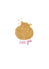 Love You Beary Much a Card for Mother's Day or Birthday created by Emily House Design & Illustration
