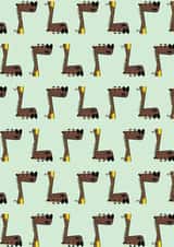 Happy Giraffe - Greeting Card created by My Strawberry Monkey