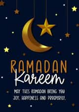 Ramadan Kareem Mubarak uncle aunt friend fast card created by The Girl Next Draw Cards