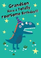 Grandson Roarsome Birthday Card created by @Laura Lonsdale Designs