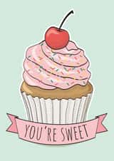 You're Sweet Cupcake: All occasion card created by Burnt Maple