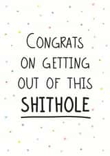 Congratulations on the new job Card created by Geordies Love Gin