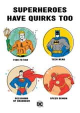 Superheroes have quirks Superhero Birthday Card created by Cardology