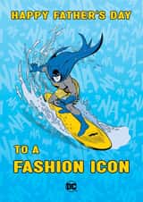 Fashion Icon Batman Father's Day card created by Cardology