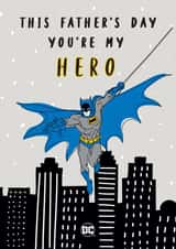Cute Father's Day Card - You're my Hero - Batman created by Cardology