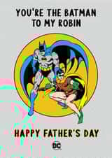 Cute Father's Day Card - Batman to my Robin created by Cardology