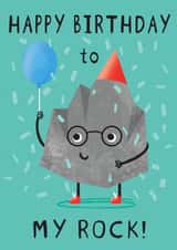 Birthday wishes for the absolute rock in your life! created by Dinky Rouge