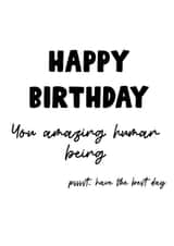 Birthday Card for an amazing person created by Becky