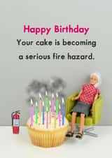 Birthday Fire Hazard created by Bold & Bright Cards