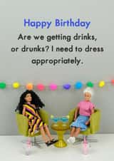 Birthday Drinks created by Bold & Bright Cards