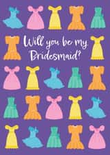Will you be my Bridesmaid Dress Card created by Frankie Jackson