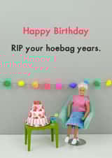 RIP birthday card created by Bold & Bright Cards