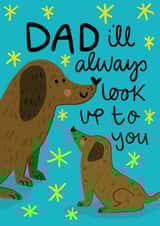 Dog fathers day card 1000 created by Faye Finney