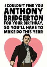 Anthony Bridgerton birthday card created by Studio Doodles
