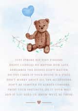 New Baby Boy Advice Card created by Rhymes To Remember