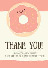 Donut thank you card created by Sunshine Designs