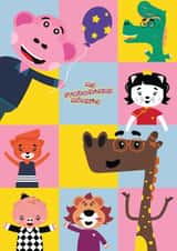 Cute Characters - Greeting Card created by My Strawberry Monkey