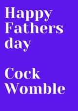 Happy Fathers day Cock Womble card created by Charlotte Rossiter