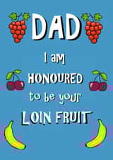 Fruity card for Dad created by Punnycarddesigns