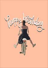 Freewheeling Birthday created by Claire Huntley illustration