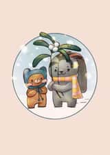 Christmas Critters under the mistletoe created by bella jenkins