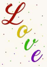 Love in rainbows created by @CharliePixieCrafts