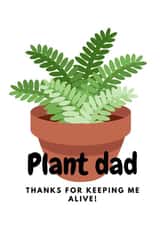 Plant dad Father's Day card created by The Sage Bird