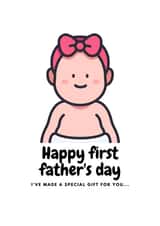 First Father's day card created by The Sage Bird