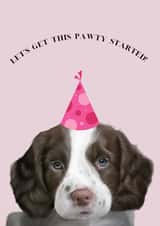 Pawty dog card created by Shadan Designs