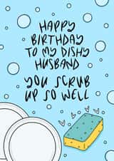 Happy Birthday Dishy Husband created by Muses & May 