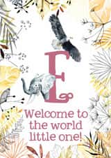Gender Neutral Animal Themed New Baby for Name Beginning with E created by Kate Moby
