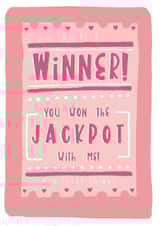 Lottery Ticket Card created by Pink & Peach