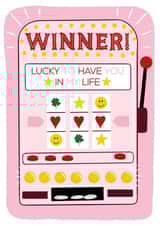 Slot Machine Appreciation Card created by Pink & Peach