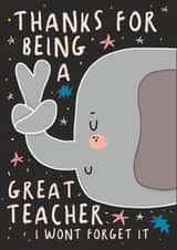 A Great Teacher Thank You Card created by NICHOLA COWDERY ILLUSTRATIONS 